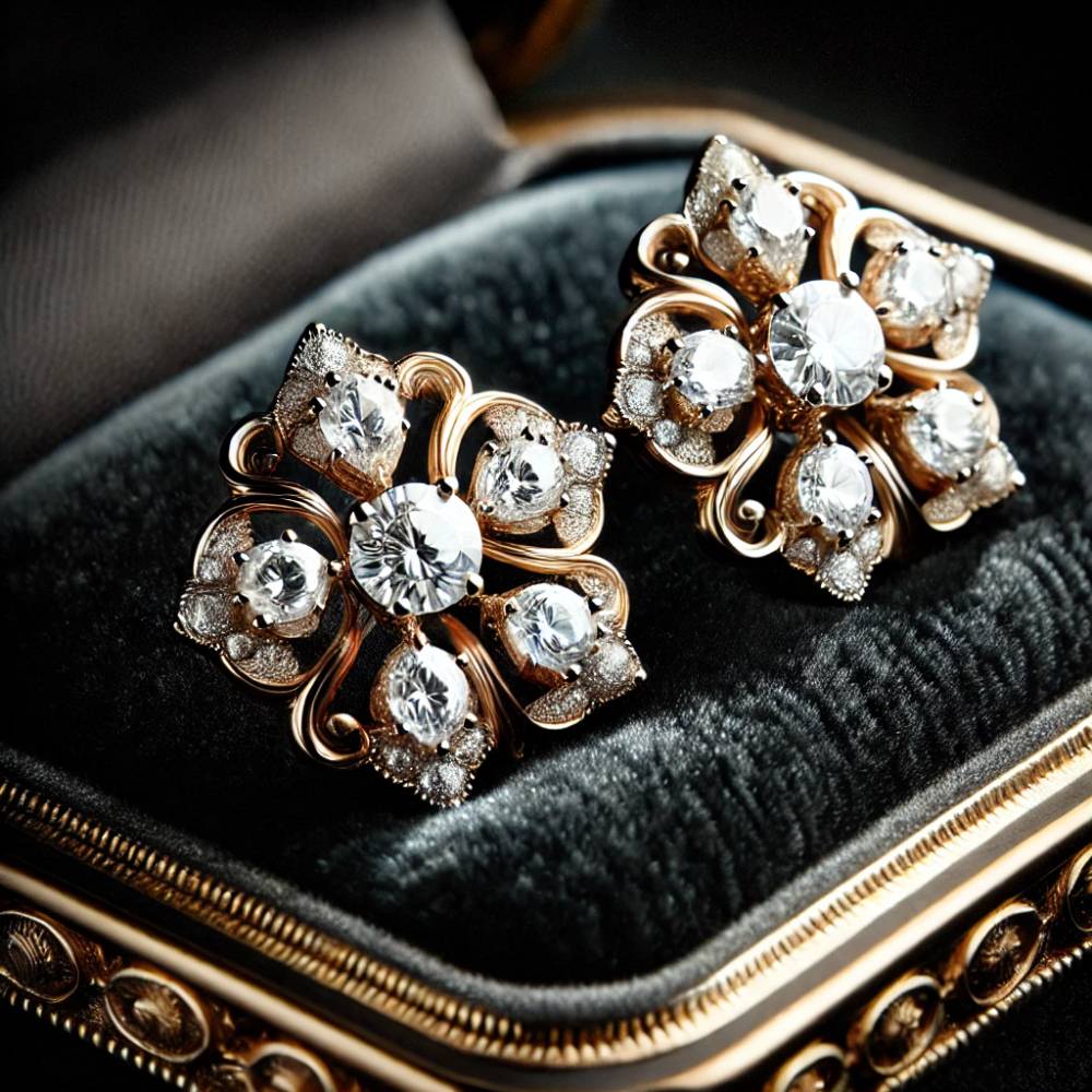 Diamond Stud Ear Rings Thumbnail